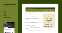 Desktop Screenshot of frenchclass.com.au