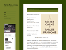 Tablet Screenshot of frenchclass.com.au